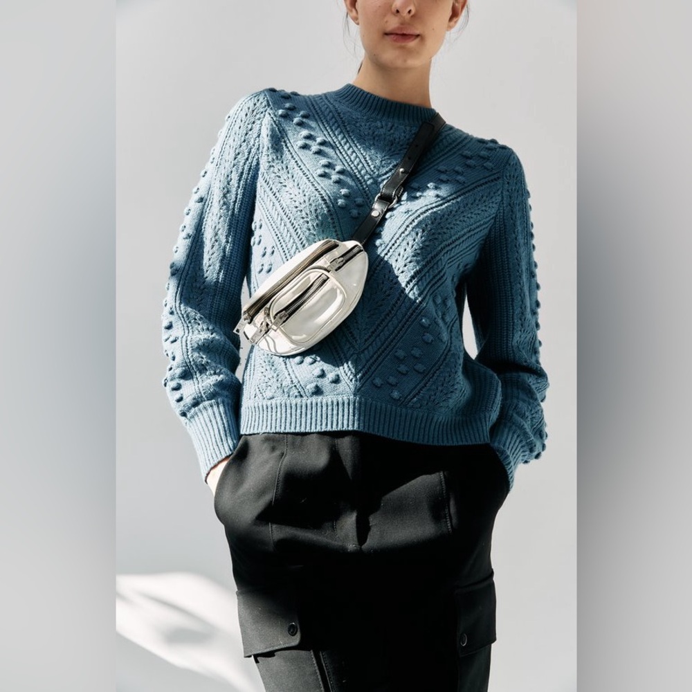 Sézane Solal Jumper in Vintage Blue | Size S - Picture 13 of 16